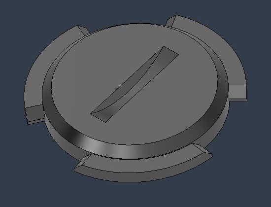 Hanging-scale battery cover, project view 5